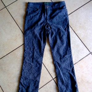 LRL Ralph Lauren Blue floral straight leg jeans